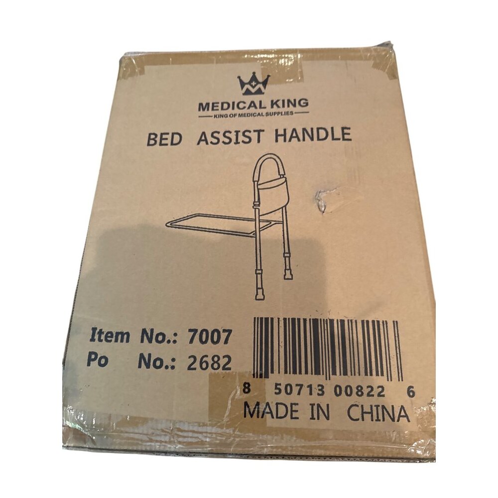 Medical King Bed Assist Handle Grab Rail Mobility Aid Adjustable 33"-42" Height